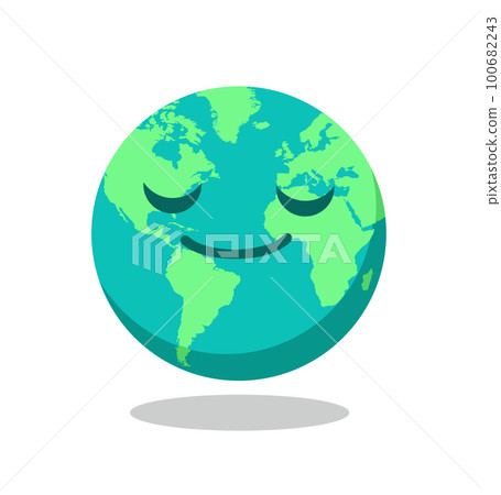Cartoon world globe vector illustration Cartoon world globe vector illustration 100682243
