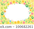 植物框架花卉植物背景 100682261