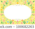 植物框架花卉植物背景 100682263