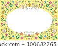 植物框架花卉植物背景 100682265