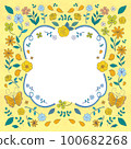 植物框架花卉植物背景 100682268