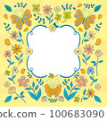 植物學框架花春天 100683090