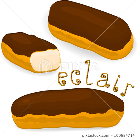 Various sweet tasty eclair Various sweet tasty eclair 100684714