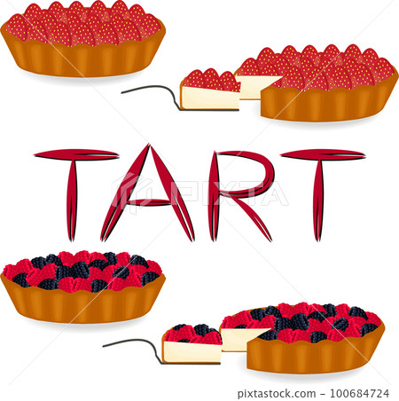 Various sweet tasty tart Various sweet tasty tart 100684724
