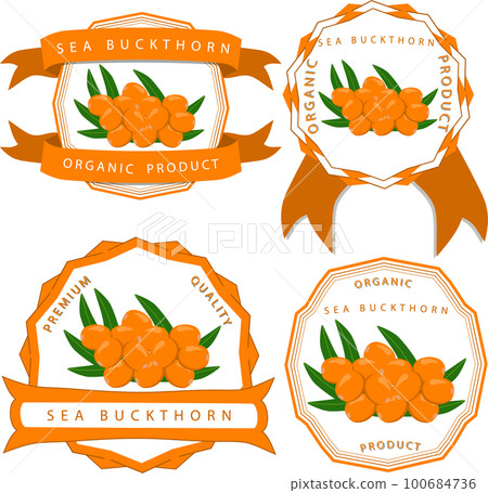 Sweet juicy tasty natural eco product sea buckthorn 100684736