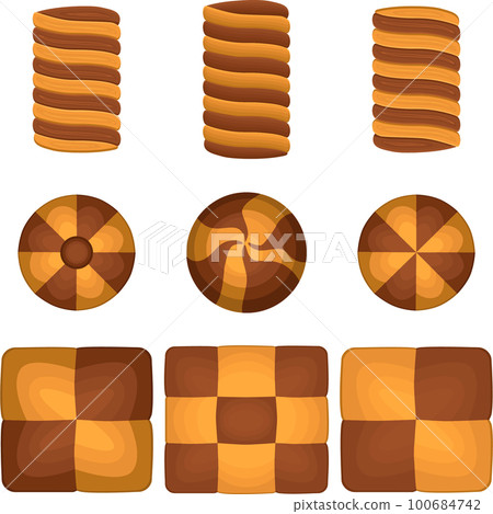 Big set homemade cookie different taste in pastry biscuit Big set homemade cookie different taste in pastry biscuit 100684742