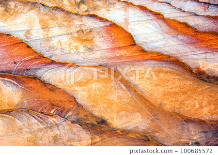Sandstone pattern, geological texture in Petra Sandstone pattern, geological texture in Petra 100685572
