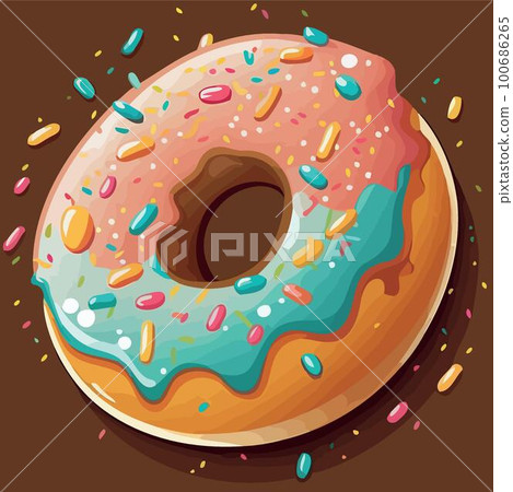 donut food snack sweet 100686265