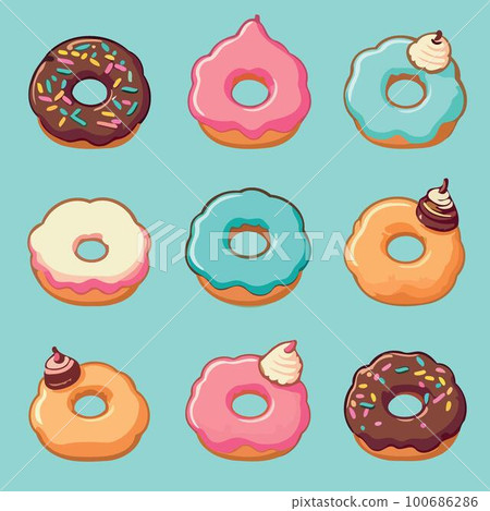 donut food snack sweet 100686286