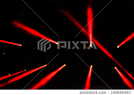Stage lights during a rock concert Stage lights during a rock concert 100686465