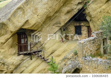 Cave dwellings, Davit Gareji monastery Cave dwellings, Davit Gareji monastery 100686485