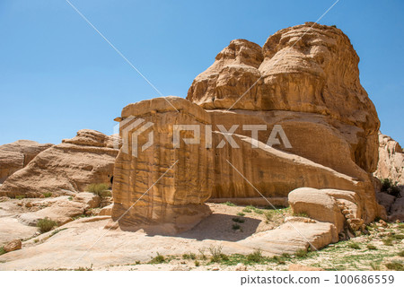 Landscape in Petra, Jordan 100686559