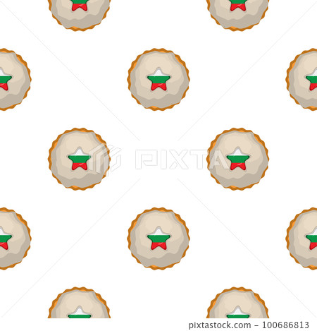 Pattern cookie with flag country Bulgaria in tasty biscuit Pattern cookie with flag country Bulgaria in tasty biscuit 100686813