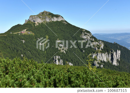 Mountain landscape. Ceahlau mountains, Eastern Carpathians, Romania Mountain landscape. Ceahlau mountains, Eastern Carpathians, Romania 100687315