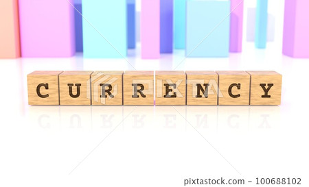 印有 CURRENCY 字樣的木塊 100688102