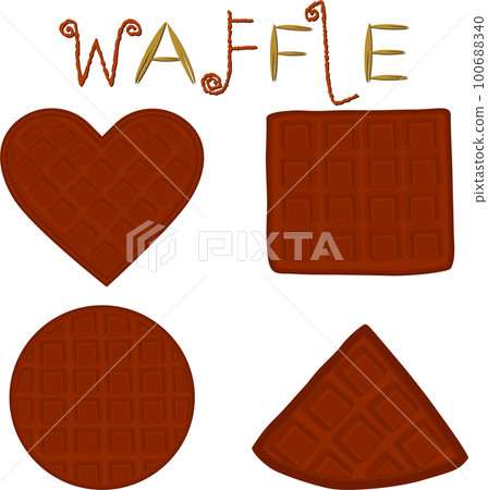 various sweet tasty waffles various sweet tasty waffles 100688340
