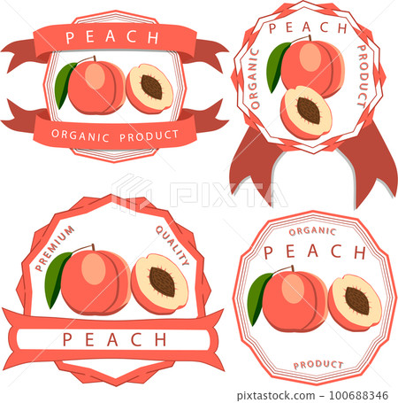 Sweet juicy tasty natural eco product peach 100688346