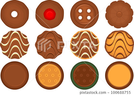 Big set homemade cookie different taste in pastry biscuit Big set homemade cookie different taste in pastry biscuit 100688755