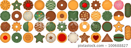 Big set homemade cookie different taste in pastry biscuit 100688827