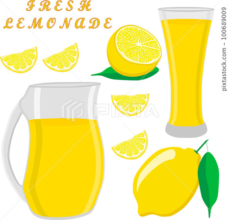 Various sweet tasty natural lemonade Various sweet tasty natural lemonade 100689009