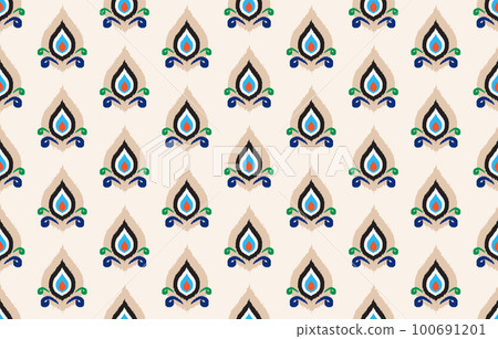 Ethnic seamless pattern. Native tribal traditional embroidery. Ethnic seamless pattern. Native tribal traditional embroidery. 100691201