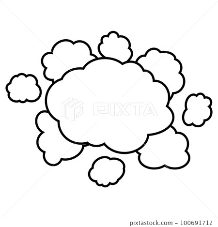 Cloud vape smoke, bubble art pop poster,... - Stock Illustration  [100691712]