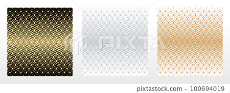 Set of abstract geometric patterns. Seamless vector backgrounds. Colored ornaments Graphic modern patterns Simple lattice graphic design 100694019