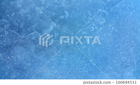 Natural ice texture, winter background Natural ice texture, winter background 100694531