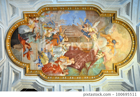 Fresco San Pietro in Vincoli church. Rome, Italy Fresco San Pietro in Vincoli church. Rome, Italy 100695511