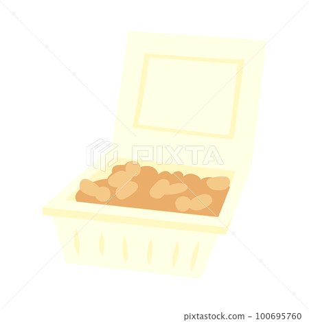 納豆包裝的插圖 100695760