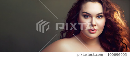 An awe-inspiring portrait showcasing the beauty of self-love and self-confidence, featuring a gorgeous young woman who confidently flaunts her curves with grace and balance body positive copy space. An awe-inspiring portrait showcasing the beauty of self-love and self-confidence, featuring a gorgeous young woman who confidently flaunts her curves with grace and balance body positive copy space. 100696903