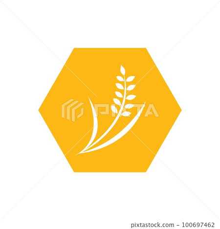 Agriculture wheat Logo 100697462