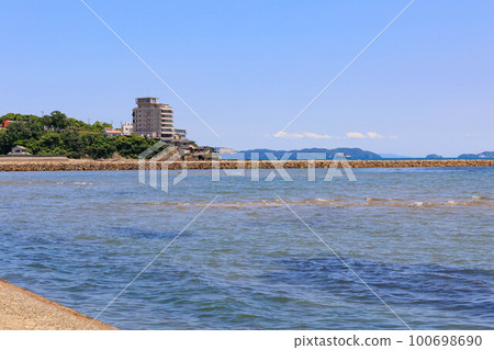 從赤穗海濱公園看到的大海 從赤穗海濱公園看到的大海 100698690