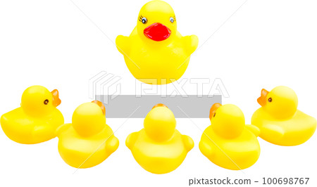 toy duck on the podium 100698767