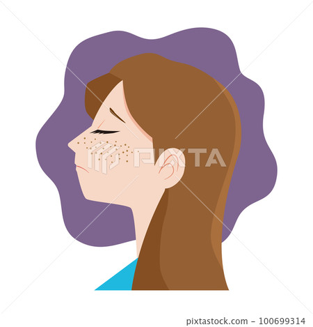 臉上有雀斑的女人 100699314