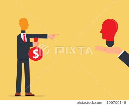 Changing knowledge or skills. Businessmen buy new ideas from other people. Changing knowledge or skills. Businessmen buy new ideas from other people. 100700146