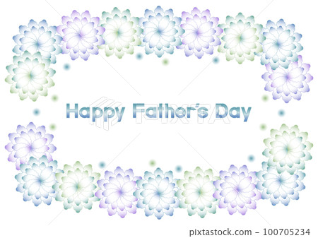 Illustration for Father's Day: Floral card design 100705234