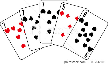 Three card Three card 100706406