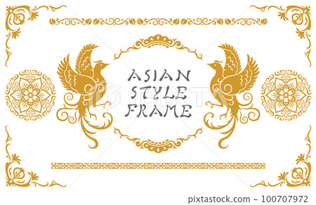 Asian style frame 15 (gold) Asian style frame 15 (gold) 100707972