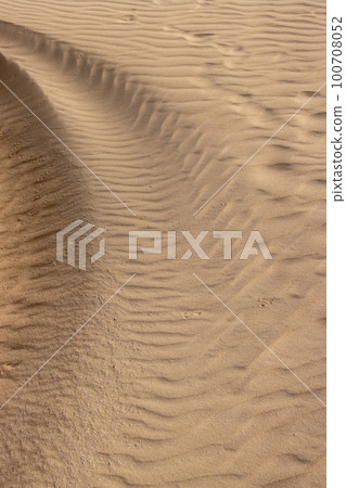 Wavy texture of a sand, Fuerteventura Wavy texture of a sand, Fuerteventura 100708052