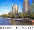 亞拉河和墨爾本的建築物 100709137