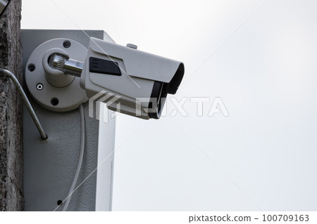 CCTV observation is in progress. Closed-circuit television camera 100709163