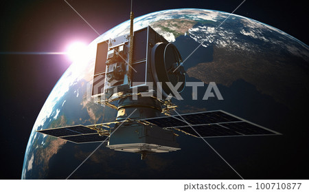 太空中的人造衛星 太空中的人造衛星 100710877