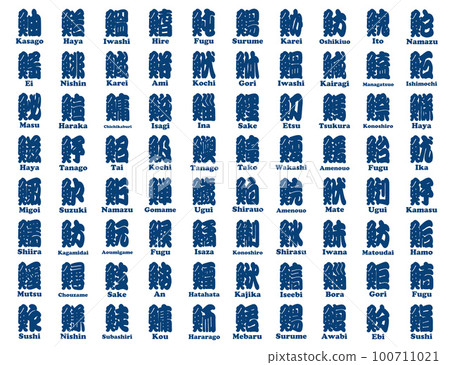 fish side kanji seigaiha romaji blue 100711021