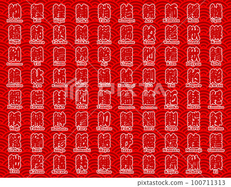fish side kanji seigaiha romaji red fish side kanji seigaiha romaji red 100711313
