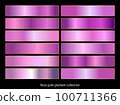 Rose gold gradient backgrounds collection. Vector illustration. 100711366
