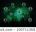 Modern social connection technologies background. 100711368