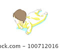 a baby who rides or lies on his stomach 100712016