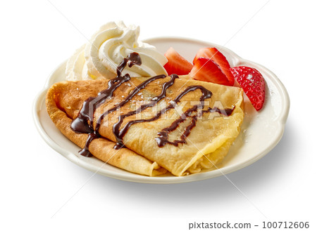 freshly baked crepe freshly baked crepe 100712606