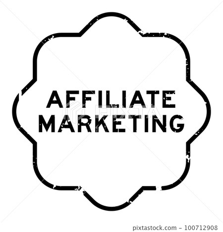 Grunge black affiliate marketing word round seal stamp on white background Grunge black affiliate marketing word round seal stamp on white background 100712908
